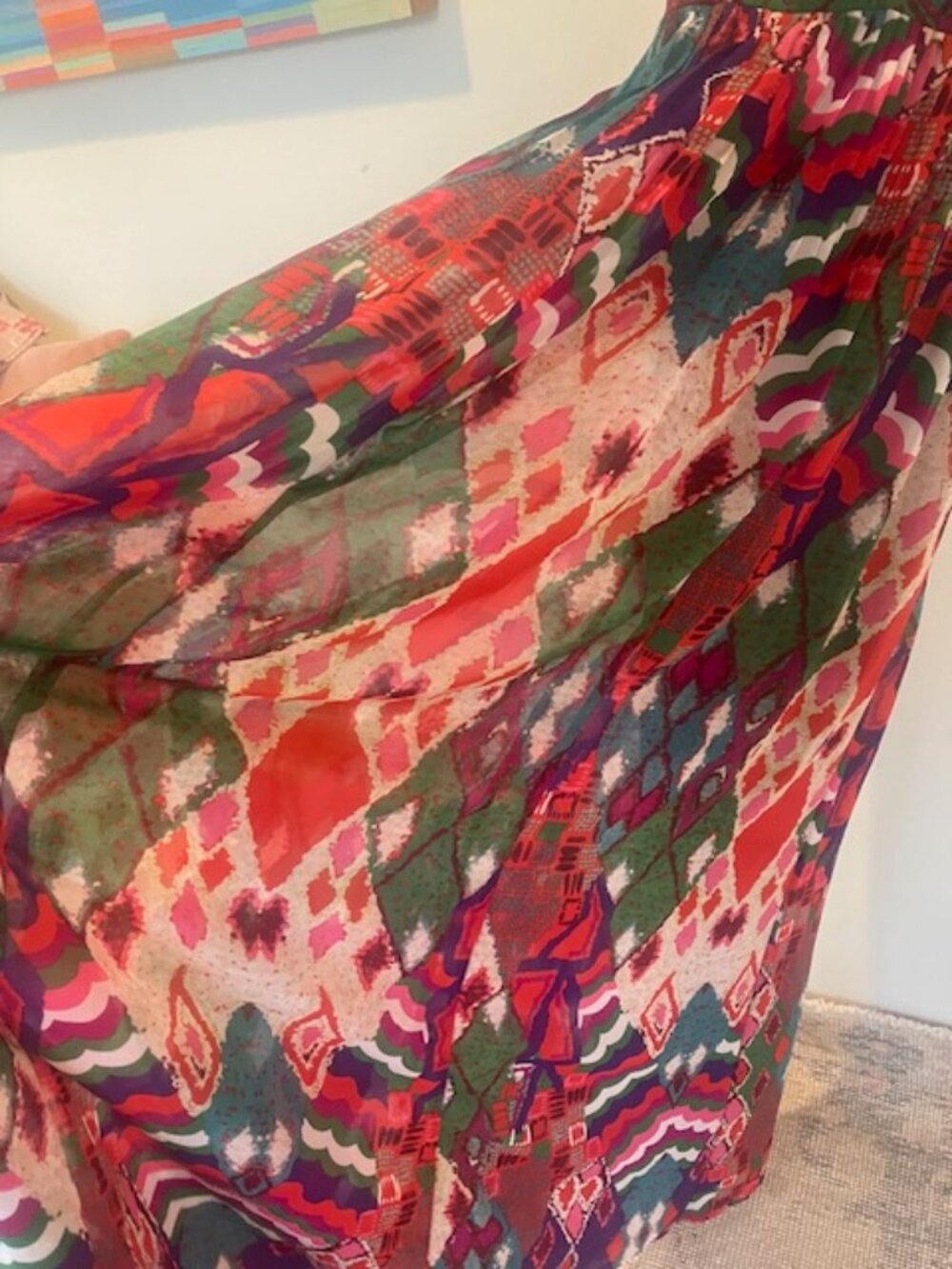 Anthropologie Maeve Geometric Maxi Dress - Picture 6 of 10